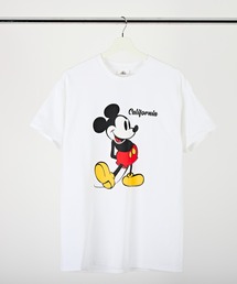 【 GOODWEAR / グッドウェア 】 Disney Vintage Collection Mickey California ERROR PRINT TEE