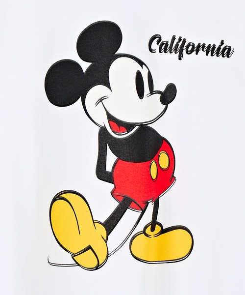 Disney(ディズニー)の「【 GOODWEAR / グッドウェア 】 Disney Vintage Collection Mickey California ERROR PRINT TEE(Tシャツ/カットソー・メンズ・チャコールグレー/ホワイト・MEDIUM/LARGE/X-LARGE)」の3枚目の写真