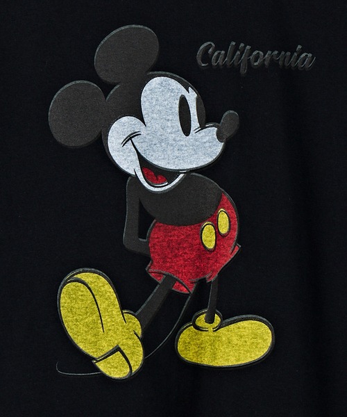 Disney(ディズニー)の「【 GOODWEAR / グッドウェア 】 Disney Vintage Collection Mickey California ERROR PRINT TEE(Tシャツ/カットソー・メンズ・チャコールグレー/ホワイト・MEDIUM/LARGE/X-LARGE)」の5枚目の写真