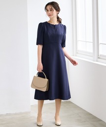 AIMER レース袖×ウエストタックフィット&フレアワンピース　Mサイズ AIMER｜エメのワンピース/ドレス（フレア）通販 - ZOZOTOWN