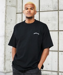BASIS（ベイシス）の「SANDER LAND 9.1ozマグナムウェイト アーチ刺繍ロゴ ビッグシルエット 半袖Tシャツ（Tシャツ/カットソー）」
