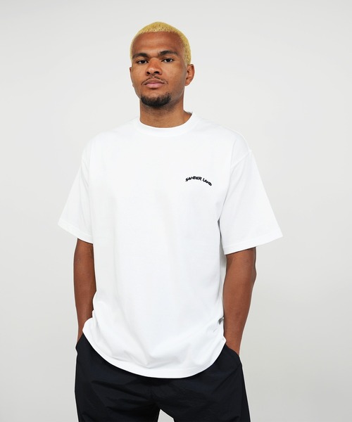 BASIS(ベイシス)の「SANDER LAND 9.1ozマグナムウェイト アーチ刺繍ロゴ ビッグシルエット 半袖Tシャツ(Tシャツ/カットソー・メンズ・ブラック/ホワイト・MEDIUM/LARGE/X-LARGE)」の11枚目の写真