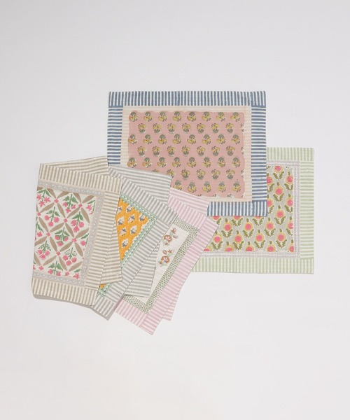 GEORGE'S(ジョージズ)の「ブロックプリント ランチョンマット(ランチョンマット/テーブルウェア・レディース・ホワイト系その他/ホワイト/その他3/その他2/その他1・FREE)」の9枚目の写真