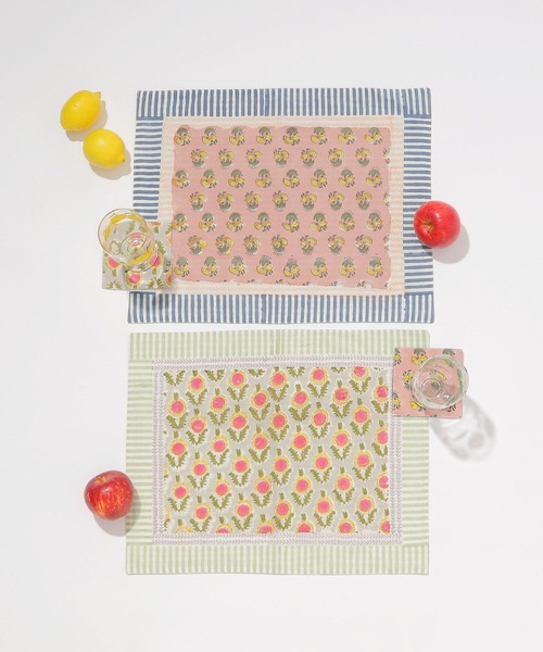 GEORGE'S(ジョージズ)の「ブロックプリント ランチョンマット(ランチョンマット/テーブルウェア・レディース・ホワイト系その他/ホワイト/その他3/その他2/その他1・FREE)」の10枚目の写真