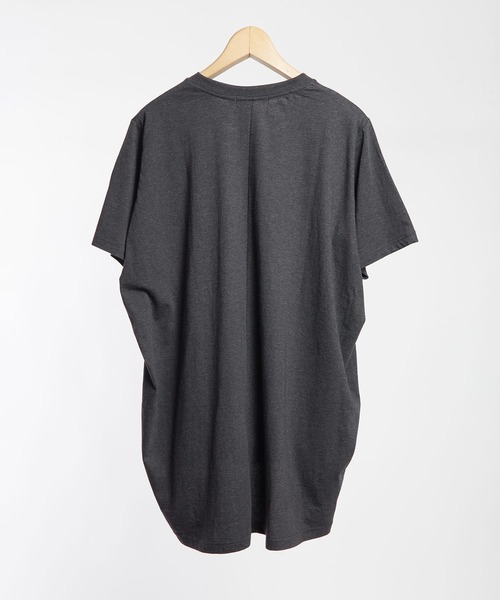 GOMME HOMME(ゴムオム)の「30/-天竺 コクーン半袖T(Tシャツ/カットソー・メンズ・チャコールグレー/ブラック/トップグレー・MEDIUM)」の5枚目の写真