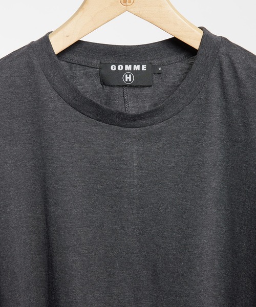 GOMME HOMME(ゴムオム)の「30/-天竺 コクーン半袖T(Tシャツ/カットソー・メンズ・チャコールグレー/ブラック/トップグレー・MEDIUM)」の6枚目の写真