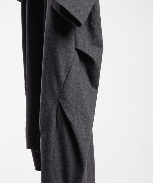 GOMME HOMME(ゴムオム)の「30/-天竺 コクーン半袖T(Tシャツ/カットソー・メンズ・チャコールグレー/ブラック/トップグレー・MEDIUM)」の9枚目の写真