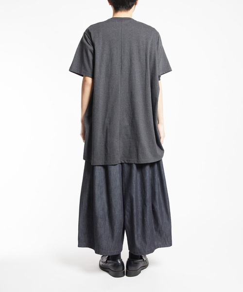 GOMME HOMME(ゴムオム)の「30/-天竺 コクーン半袖T(Tシャツ/カットソー・メンズ・チャコールグレー/ブラック/トップグレー・MEDIUM)」の17枚目の写真