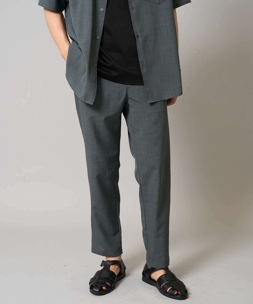 a.v.v（アーヴェヴェ）の「【接触冷感】セミルーズパンツ アンクル丈（セットアップ可）リライトシリーズ3（その他パンツ・メンズ・ブルー/チャコールグレー/モカ・48/46/50/44）」の2枚目の写真
