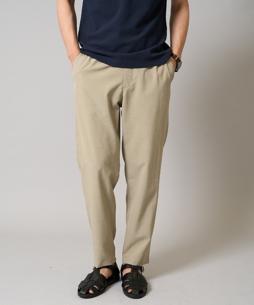 a.v.v（アーヴェヴェ）の「【接触冷感】セミルーズパンツ アンクル丈（セットアップ可）リライトシリーズ3（その他パンツ・メンズ・ブルー/チャコールグレー/モカ・48/46/50/44）」の3枚目の写真