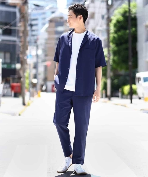 a.v.v（アーヴェヴェ）の「【接触冷感】セミルーズパンツ アンクル丈（セットアップ可）リライトシリーズ3（その他パンツ・メンズ・ブルー/チャコールグレー/モカ・48/46/50/44）」の19枚目の写真