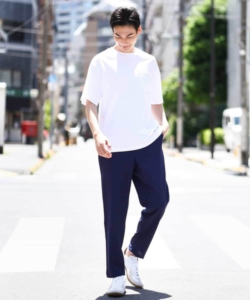 a.v.v（アーヴェヴェ）の「【接触冷感】セミルーズパンツ アンクル丈（セットアップ可）リライトシリーズ3（その他パンツ・メンズ・ブルー/チャコールグレー/モカ・48/46/50/44）」の22枚目の写真