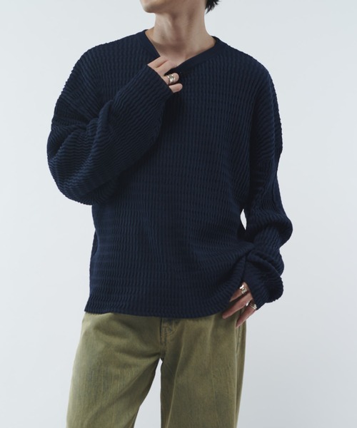 Lui's（ルイス）の「WAVE PO（Tシャツ/カットソー・メンズ・ライトグレー/ネイビー/ブラック・FREE）」の19枚目の写真