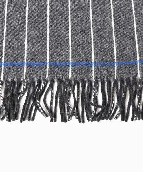 Hilltop(ヒルトップ)の「HILLTOP/ヒルトップ マフラー メリノウール(マフラー・メンズ・グレー系/ネイビー系・FREE)」の8枚目の写真