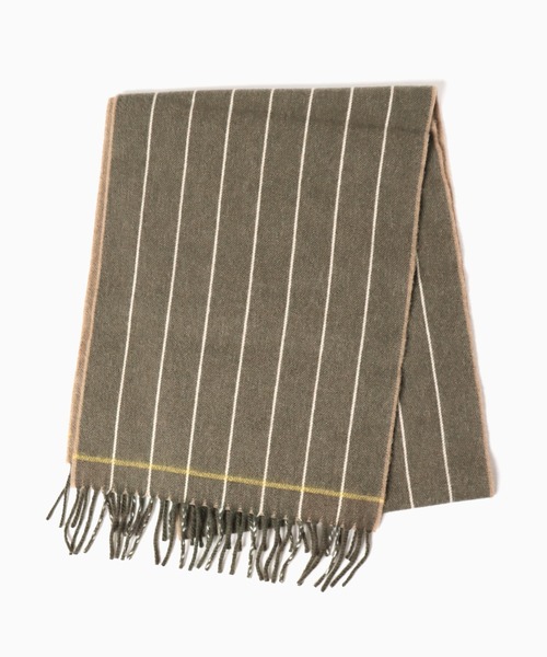 Hilltop(ヒルトップ)の「HILLTOP/ヒルトップ マフラー メリノウール(マフラー・メンズ・グレー系/ネイビー系・FREE)」の13枚目の写真