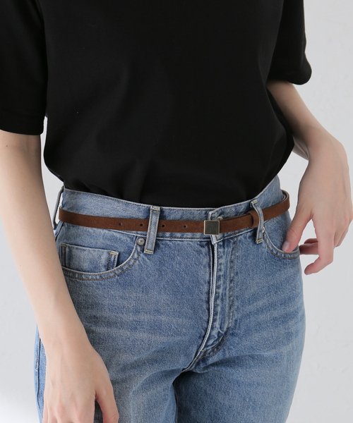 plage（プラージュ）の「LEFIJE / レフィエ SUEDE ベルト（ベルト・レディース・ベージュ/ブラウン・FREE）」の8枚目の写真