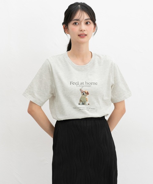 セール】【UVカット】アニマルプリントTシャツ（Tシャツ