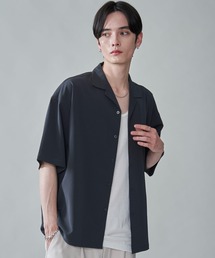 BROWNY/クレープオープンカラーシャツ