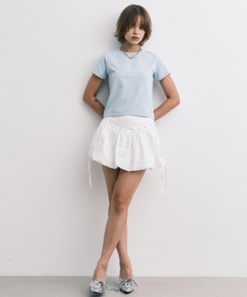 Midnight Move(ミッドナイトムーブ)の「A'GEM/9 × .kom 『MIDNIGHT MOVE/ミッドナイトムーブ』 ANGEL T-SHIRT/エンジェル半袖Tシャツ(Tシャツ/カットソー・レディース・ホワイト/ブラック/ライトブルー・FREE)」の21枚目の写真