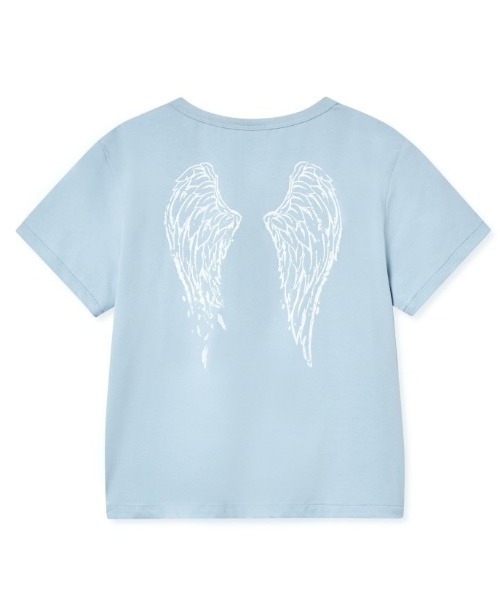 tシャツ A'GEM/9 × .kom 「MIDNIGHT MOVE/ミッドナイトムーブ」 ANGEL T-SHIRT/エンジェル半袖Tシャツ レディ A'GEM/9 × .kom 『MIDNIGHT MOVE/ミッドナイトムーブ』 ANGEL T