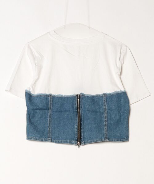 早い者勝ち 完売品【新品】UN3D デニムディテールドッキングTシャツ 36 早い者勝ち 完売品【新品】UN3D デニムディテールドッキングTシャツ 36