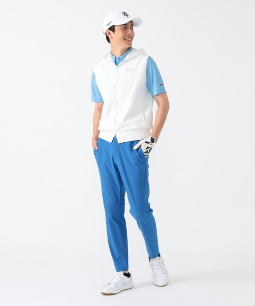 BEAMS GOLF（ビームスゴルフ）の「〈MEN〉PURPLE LABEL / シャドーアーガイル ベスト（ベスト・メンズ・ホワイト/ネイビー・XL/L/M/S）」の4枚目の写真