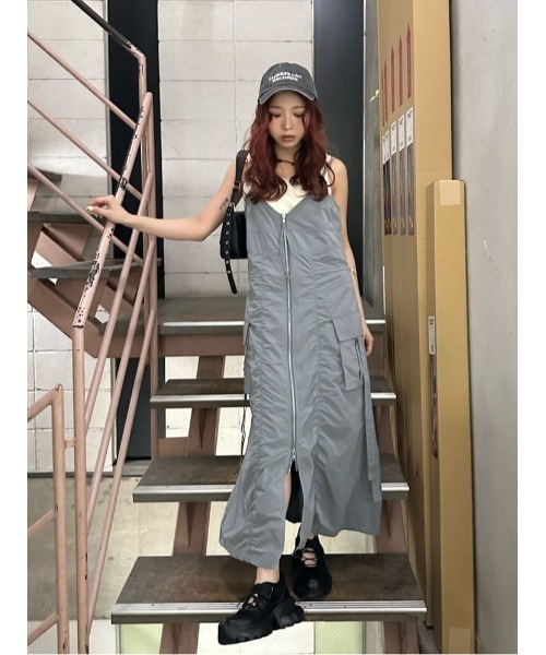 THROW by SLY（スローバイスライ）の「THROW MAYU KAKIHATA CAP キャップ（キャップ・レディース・バーガンディー/ブラック・FREE）」の7枚目の写真