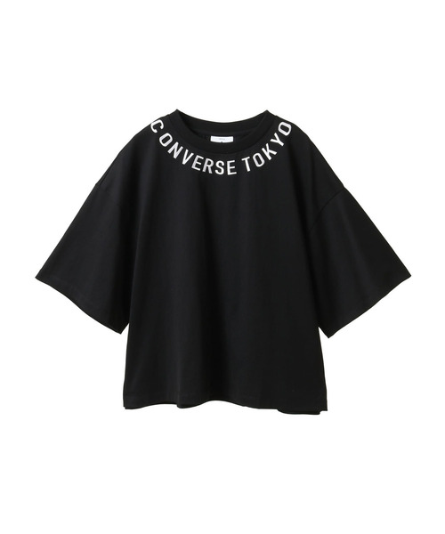 CONVERSE TOKYO(コンバーストウキョウ)の「COLLAR LOGO TEE(Tシャツ/カットソー・レディース・ホワイト/ブルー/ブラック・FREE)」の2枚目の写真