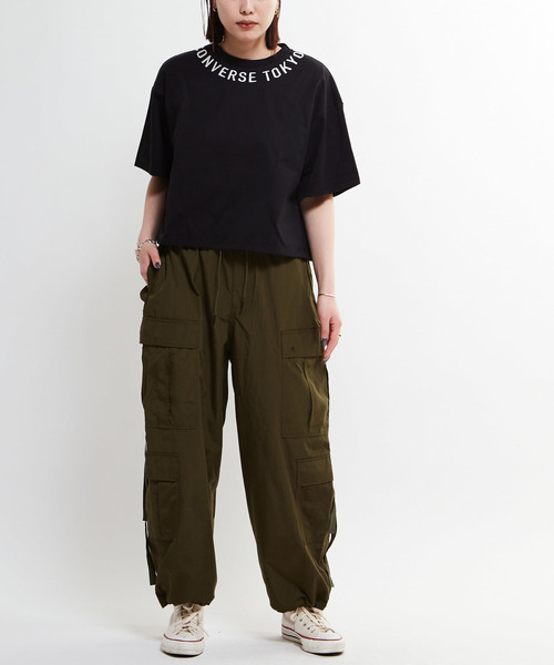 CONVERSE TOKYO(コンバーストウキョウ)の「COLLAR LOGO TEE(Tシャツ/カットソー・レディース・ホワイト/ブルー/ブラック・FREE)」の11枚目の写真