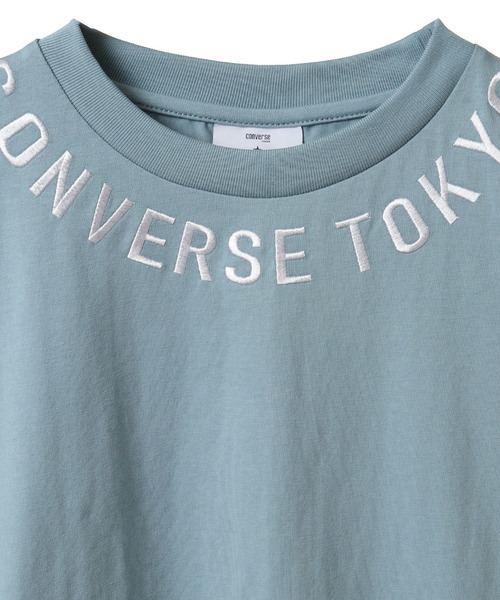 CONVERSE TOKYO(コンバーストウキョウ)の「COLLAR LOGO TEE(Tシャツ/カットソー・レディース・ホワイト/ブルー/ブラック・FREE)」の16枚目の写真