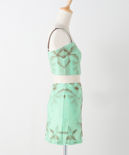 PISCESS★ Flower Splash Tube Top Skirt Set★6色 PISCESS☆ Flower Splash Tube Top Skirt Set☆6色 ビキニ