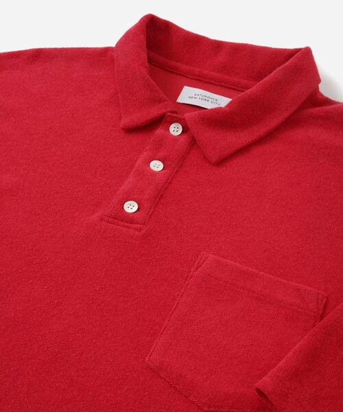Saturdays NYC（サタデーズ ニューヨークシティ ）の「Jake Pile SS Polo（ポロシャツ・メンズ・レッド/ネイビー/ベージュ・S/XL/L/M）」の16枚目の写真