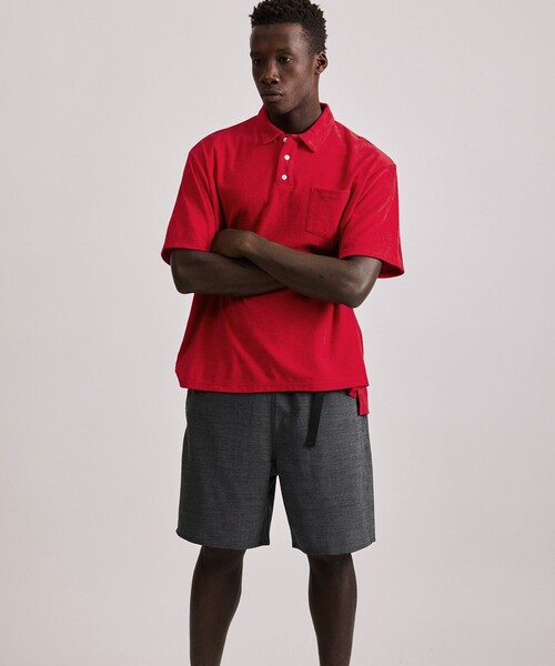Saturdays NYC（サタデーズ ニューヨークシティ ）の「Jake Pile SS Polo（ポロシャツ・メンズ・レッド/ネイビー/ベージュ・S/XL/L/M）」の11枚目の写真