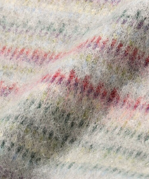 BEAMS（ビームス）の「5ゲージ マルチジャガード シャギーニット（ニット/セーター・メンズ・ベージュ/グレー・S/M/L/XL）」の6枚目の写真