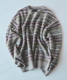 5ゲージ マルチジャガード シャギーニット