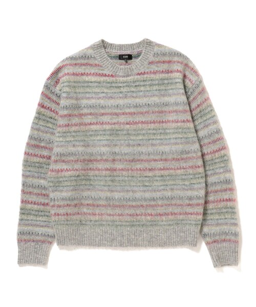 BEAMS（ビームス）の「5ゲージ マルチジャガード シャギーニット（ニット/セーター・メンズ・ベージュ/グレー・S/M/L/XL）」の3枚目の写真
