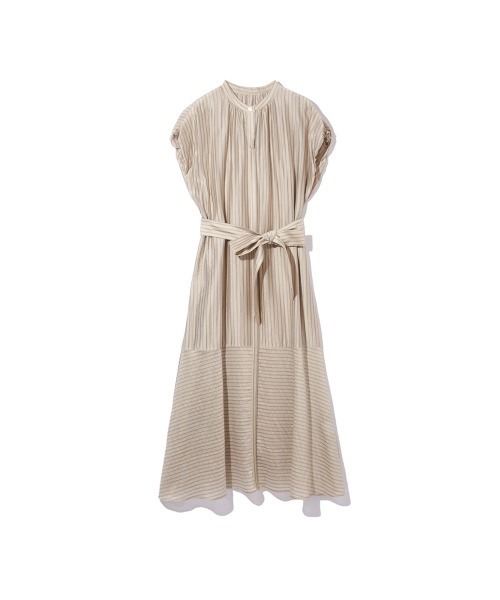 ketty（ケティ）の「シアードビーストライプワンピース≪洗濯機で洗える≫（ワンピース・レディース・ホワイト系その他/ベージュ系その他/ブルー系その他・M）」の9枚目の写真