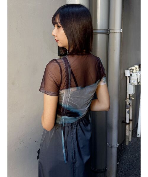 MURUA（ムルーア）の「グラデーションシアートップス（Tシャツ/カットソー・レディース・その他/ブラック・FREE）」の15枚目の写真