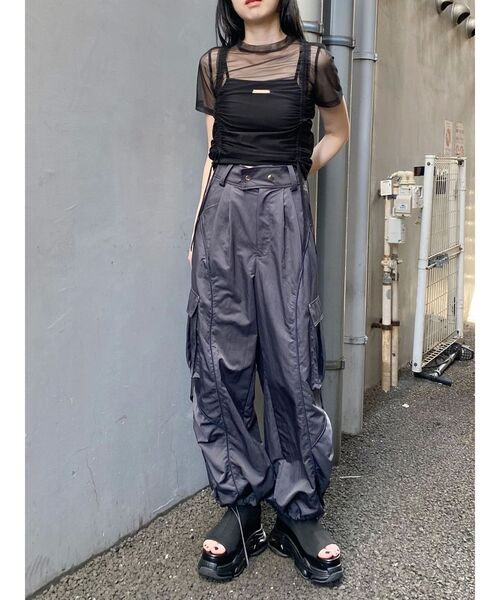 MURUA（ムルーア）の「グラデーションシアートップス（Tシャツ/カットソー・レディース・その他/ブラック・FREE）」の18枚目の写真