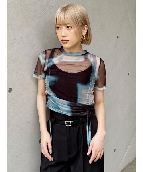 MURUA（ムルーア）の「グラデーションシアートップス（Tシャツ/カットソー・レディース・その他/ブラック・FREE）」の20枚目の写真