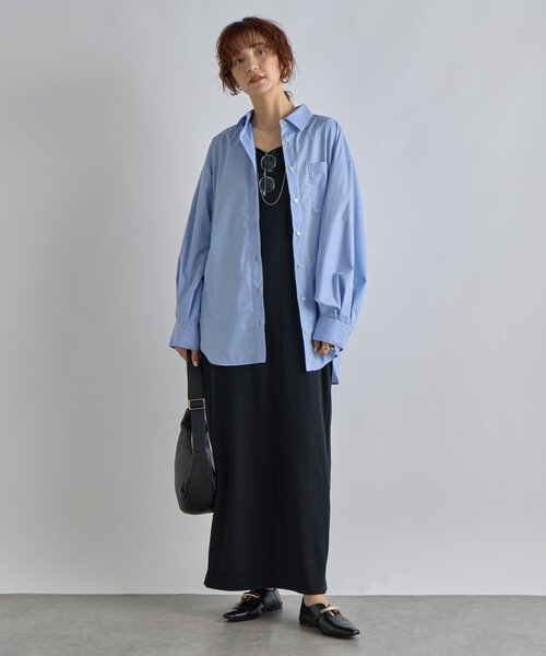 RIVE DROITE（リヴドロワ）の「【新色追加！】【MONN.:.(モン)】オープンネックワンピース（ワンピース・レディース・ブラック/チャコールグレー/ネイビー・36/38）」の14枚目の写真