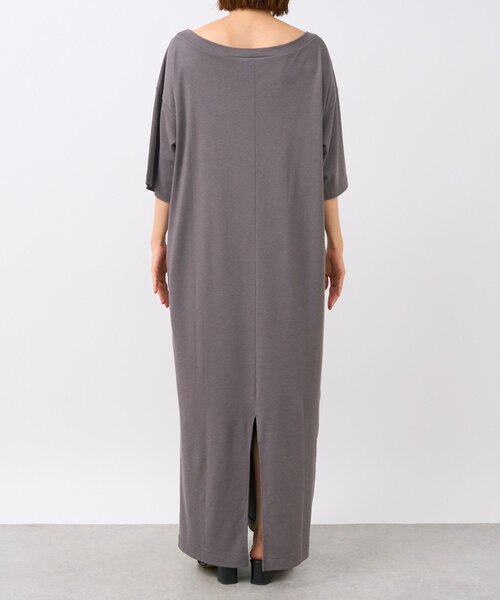 RIVE DROITE（リヴドロワ）の「【新色追加！】【MONN.:.(モン)】オープンネックワンピース（ワンピース・レディース・ブラック/チャコールグレー/ネイビー・36/38）」の7枚目の写真