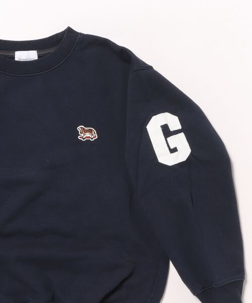 GROOVY COLORS（グルービーカラーズ）の「GRS SKATE DOG Sweat Shirt（スウェット・キッズ・グリーン/ネイビー・125/115）」の8枚目の写真