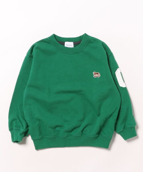 GROOVY COLORS（グルービーカラーズ）の「GRS SKATE DOG Sweat Shirt（スウェット・キッズ・グリーン/ネイビー・125/115）」の3枚目の写真