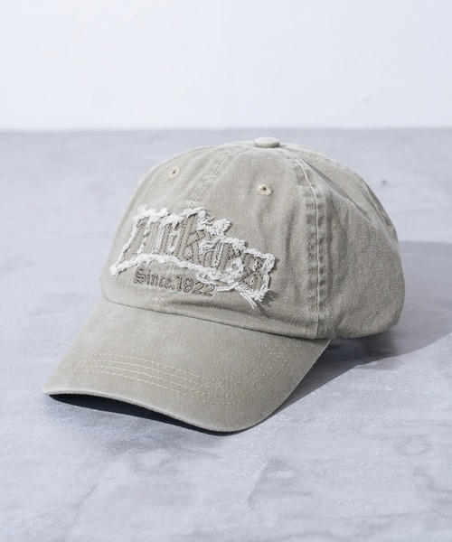 Dickies（ディッキーズ）の「【Dickies】DK EX PIGMENT FRINGE LOGO CAP /キャップ/アジャスタブル/ストラップバック/フリーサイズ/帽子/ディッキーズ（キャップ・メンズ・ベージュ/ブラウン/ブルー/ブラック・FREE）」の2枚目の写真