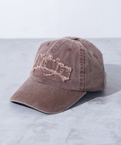 Dickies（ディッキーズ）の「【Dickies】DK EX PIGMENT FRINGE LOGO CAP /キャップ/アジャスタブル/ストラップバック/フリーサイズ/帽子/ディッキーズ（キャップ・メンズ・ベージュ/ブラウン/ブルー/ブラック・FREE）」の3枚目の写真