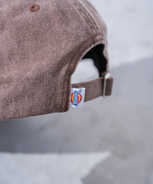 Dickies（ディッキーズ）の「【Dickies】DK EX PIGMENT FRINGE LOGO CAP /キャップ/アジャスタブル/ストラップバック/フリーサイズ/帽子/ディッキーズ（キャップ・メンズ・ベージュ/ブラウン/ブルー/ブラック・FREE）」の8枚目の写真