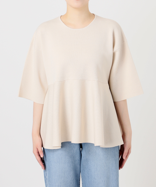 iéna ペプラム　プルオーバー IENA ニット セーター Debussyペプラムプルオーバー レディース