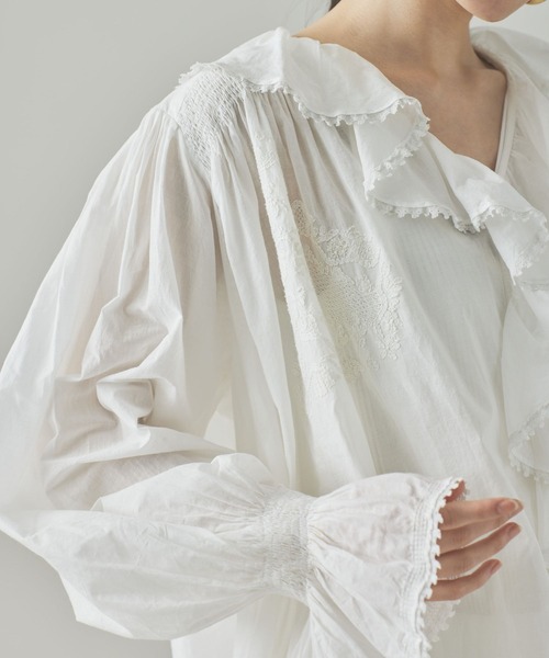 Curensology(カレンソロジー)/ラッフルレースブラウス（シャツ