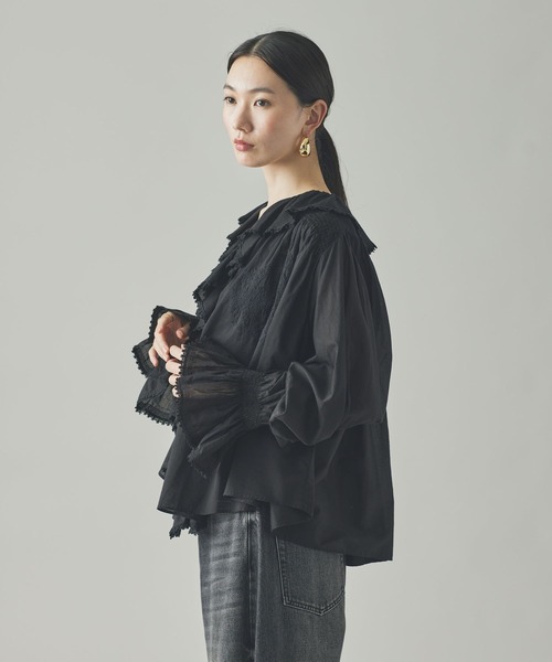 Curensology(カレンソロジー)/ラッフルレースブラウス（シャツ